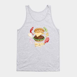 Burger Mandala Tank Top